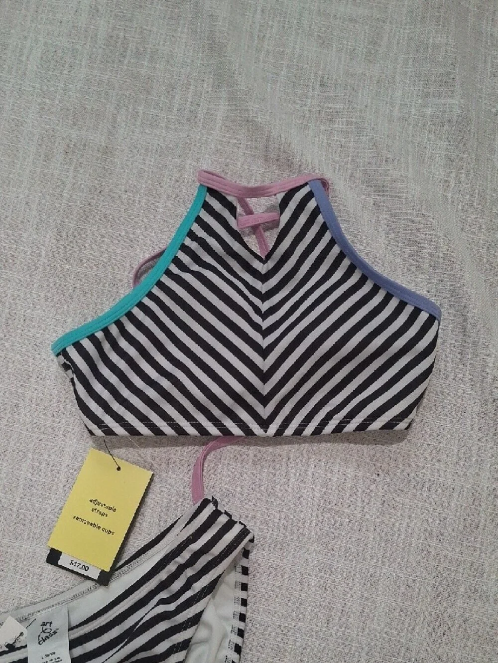 N.W.T art class Black and White Bikini Swimsuit  Size 10/12